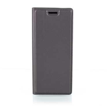 Магнитный чехол-книжка Brosco для Sony Xperia 5, тёмно-серый