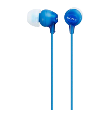 Наушники-вкладыши Sony MDR-EX15LP, цвет голубой