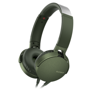Наушники Sony MDR-XB550AP, цвет зеленый