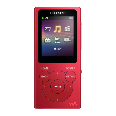 Цифровой музыкальный плеер Walkman®, Sony NW-E394 красный
