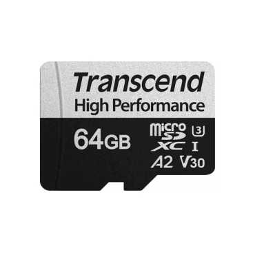 Карта памяти MicroSD 64GB Class 10 U3 A2 Transcend TS64GUSD330S
