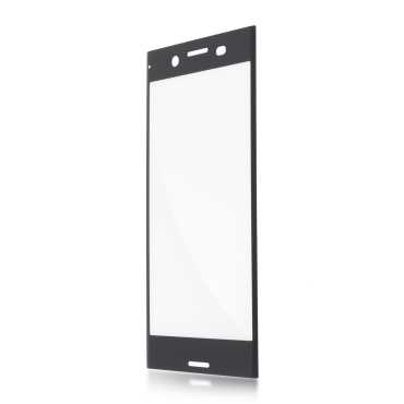 Полноприклеивающееся 3D защитное стекло Brosco для Sony Xperia XZ Premium (Черное)