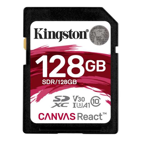 Карта памяти SD 128GB Class 10 U3 Kingston SDR/128GB