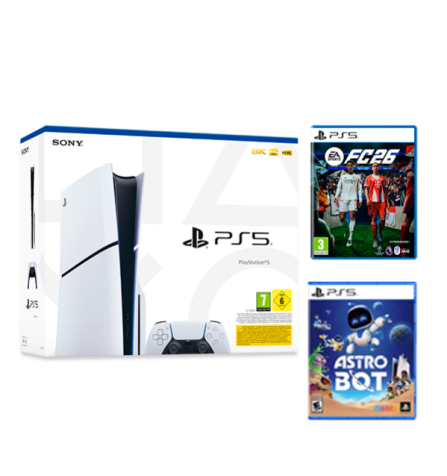  Play Station 5 Slim + FC26 PS5 + Astro Bot PS5