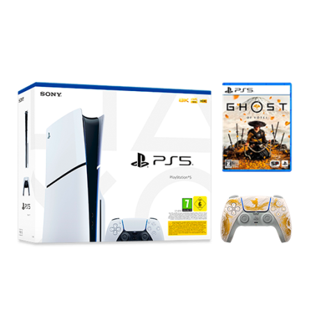 Комплект PlayStation5 Slim PS5 + Dual Sense Controller Ghost Of Yotei Limite + Ghost of Yotei PS5