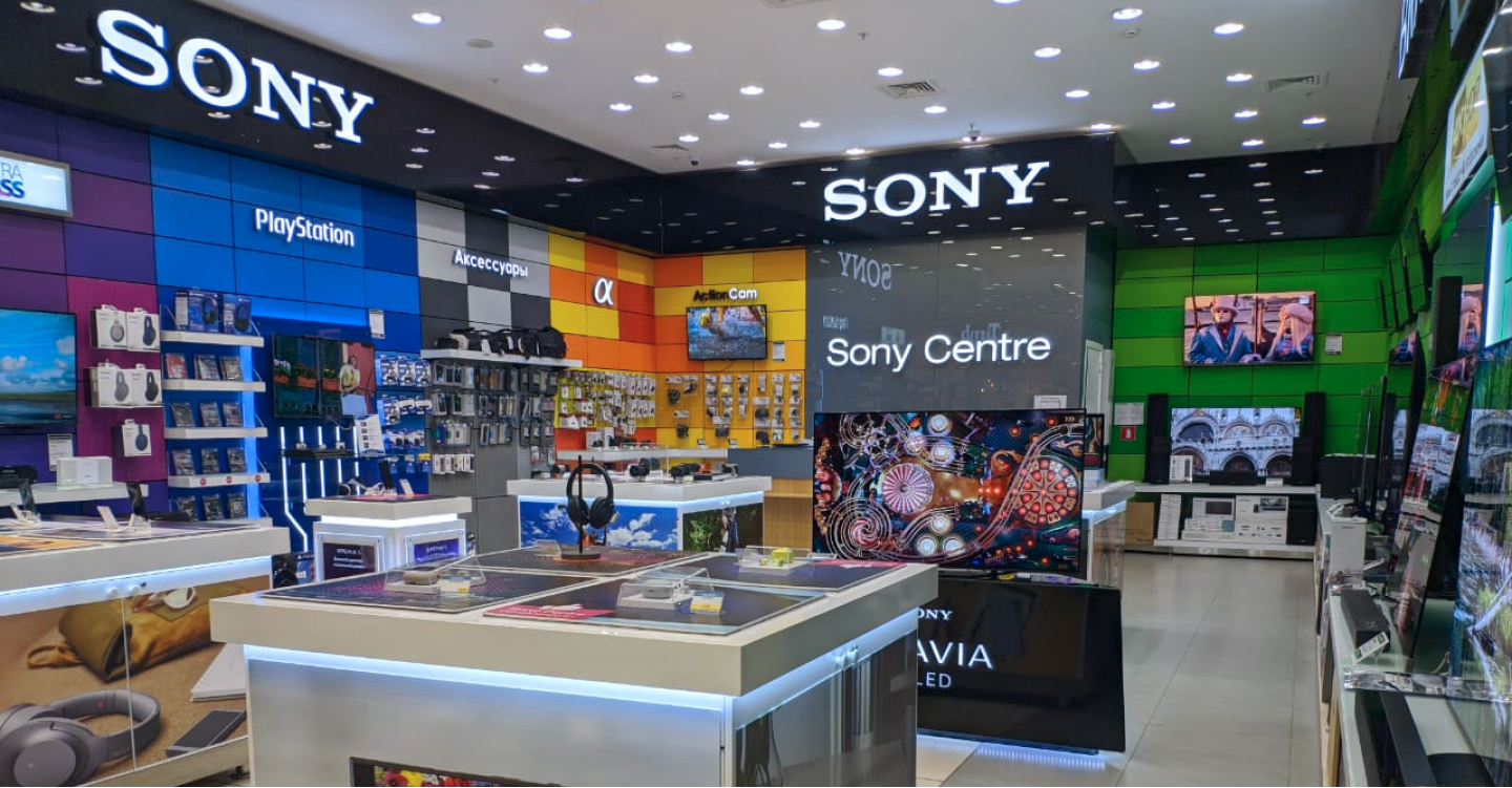 Корпоративный стиль Sony centre